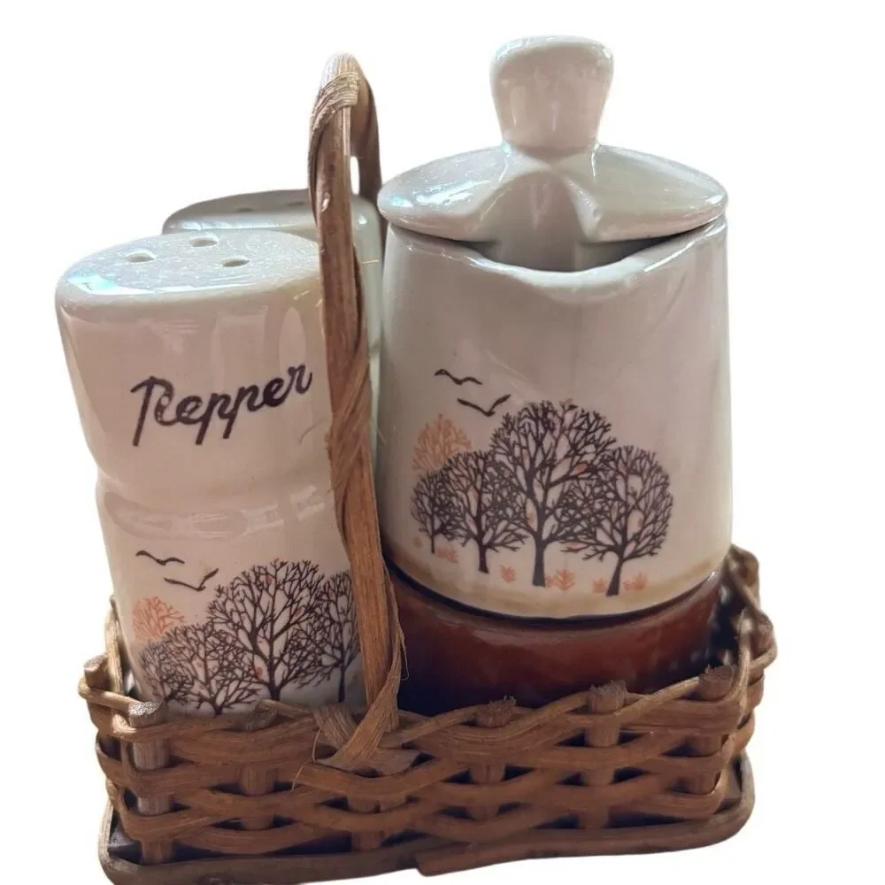Vintage 6-PC Condiment Set Taiwan